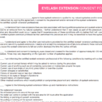 Eyelash Consent Form
