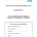 Medical Consent Form For Adults