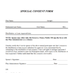 Spousal Consent Form