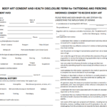 Tattoo Consent Forms