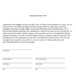 Taxpayer Consent Form