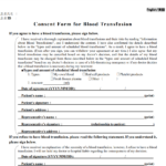 Consent Form Blood Transfusion