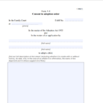 Consent To Adoption Form