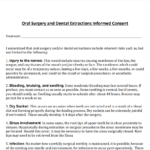 Dental Extraction Consent Form