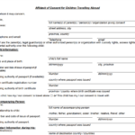 Free Travel Consent Form