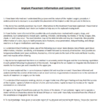 Implant Consent Form