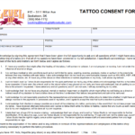 Printable Tattoo Consent Form