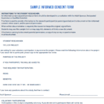 Consent Form For A Research Study