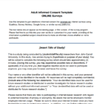 Consent Form Template Google Docs