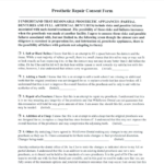 Denture Repair Consent Form