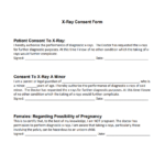 X Ray Consent Form For Pregnant
