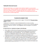Zoom Telehealth Consent Form