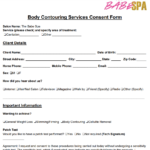 Body Sculpting Body Contouring Consent Form