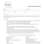 Brow Lamination Consent Form ASCP