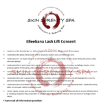 Elleebana Lash Lift Consent Form