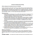 Scaling And Root Planing Consent Form